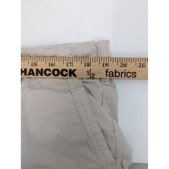 Ruff Hewn Men Beige Flat Front Cotton Blend Cargo Shorts Size 38 - Picture 6 of 10